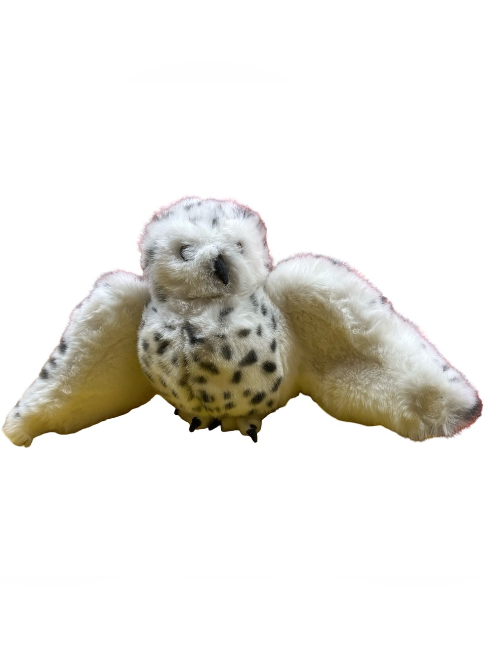 Folkmanis Snowy Owl Hand Puppet Plush Head Movement 22” Wingspan Learning READ